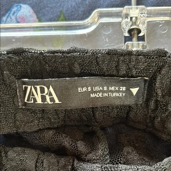 ZARA Black Lace Bodysuit and Pants Set - Picture 2 of 9